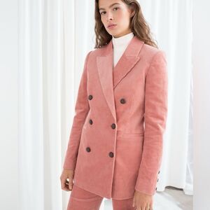 & Other Stories Double Breast Corduroy Blazer Size 2, New w/out Tags